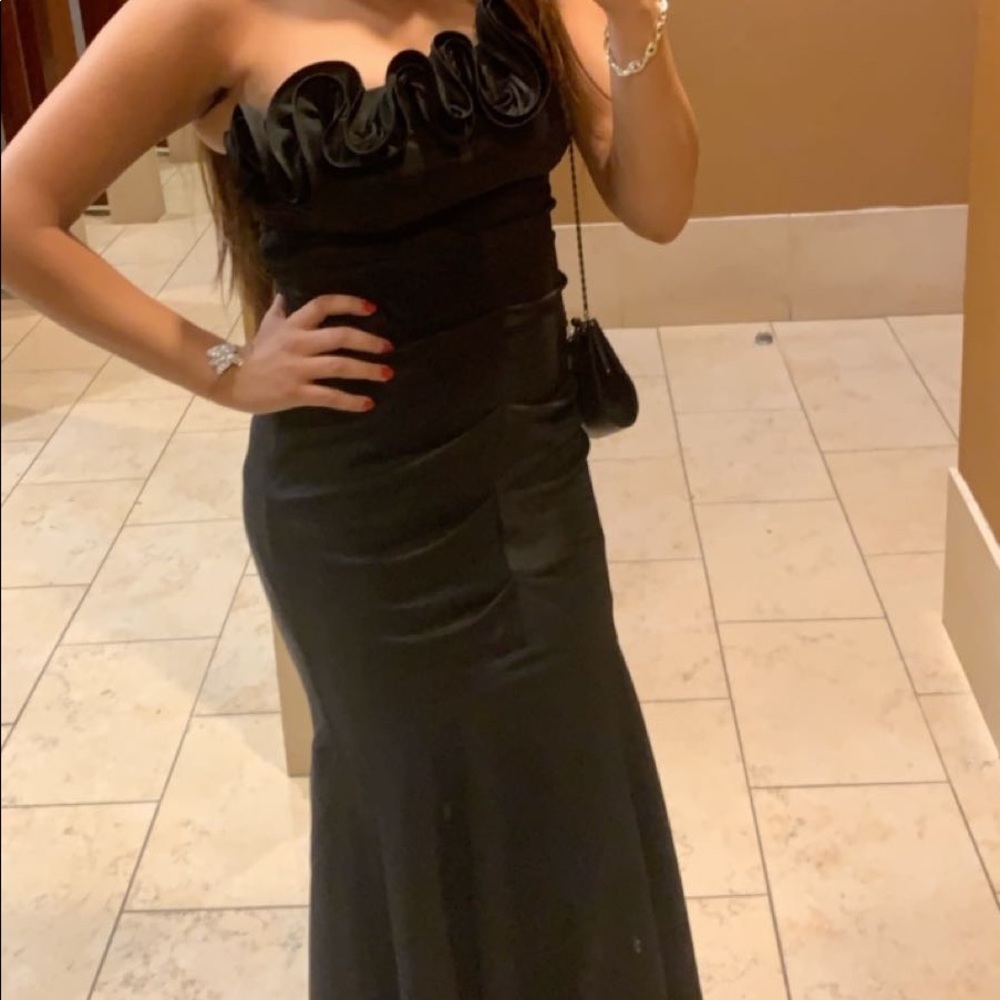 black evening dress